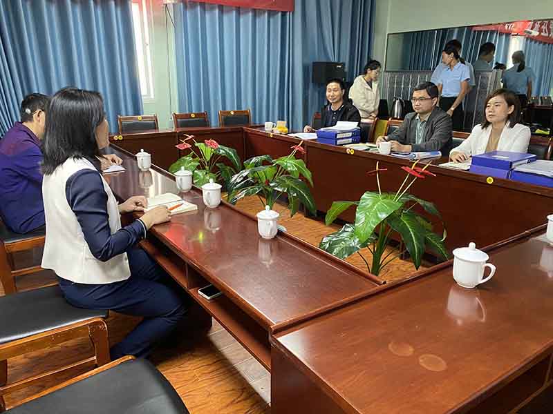 热烈欢迎泰山区总工会领导莅临康庄家政总部检查指导工作！